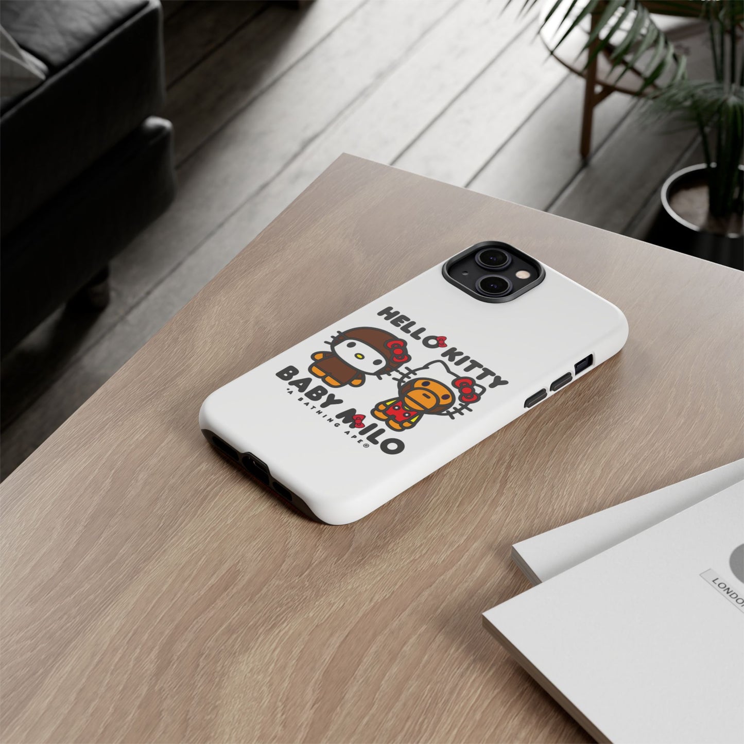 Case Baby Milo X Hello Kitty Face Change Custom For Iphone 12 - 16 Pro Max