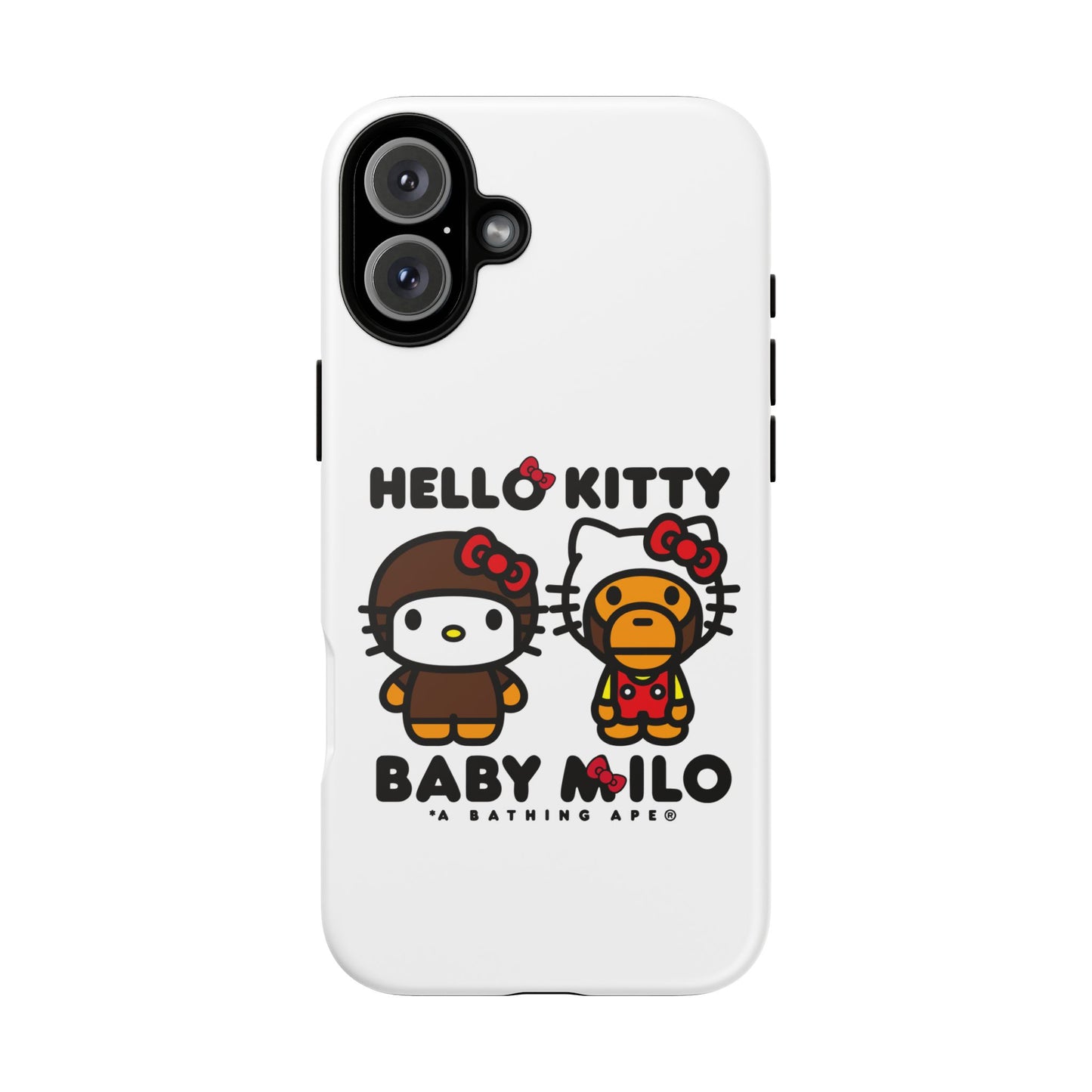 Case Baby Milo X Hello Kitty Face Change Custom For Iphone 12 - 16 Pro Max