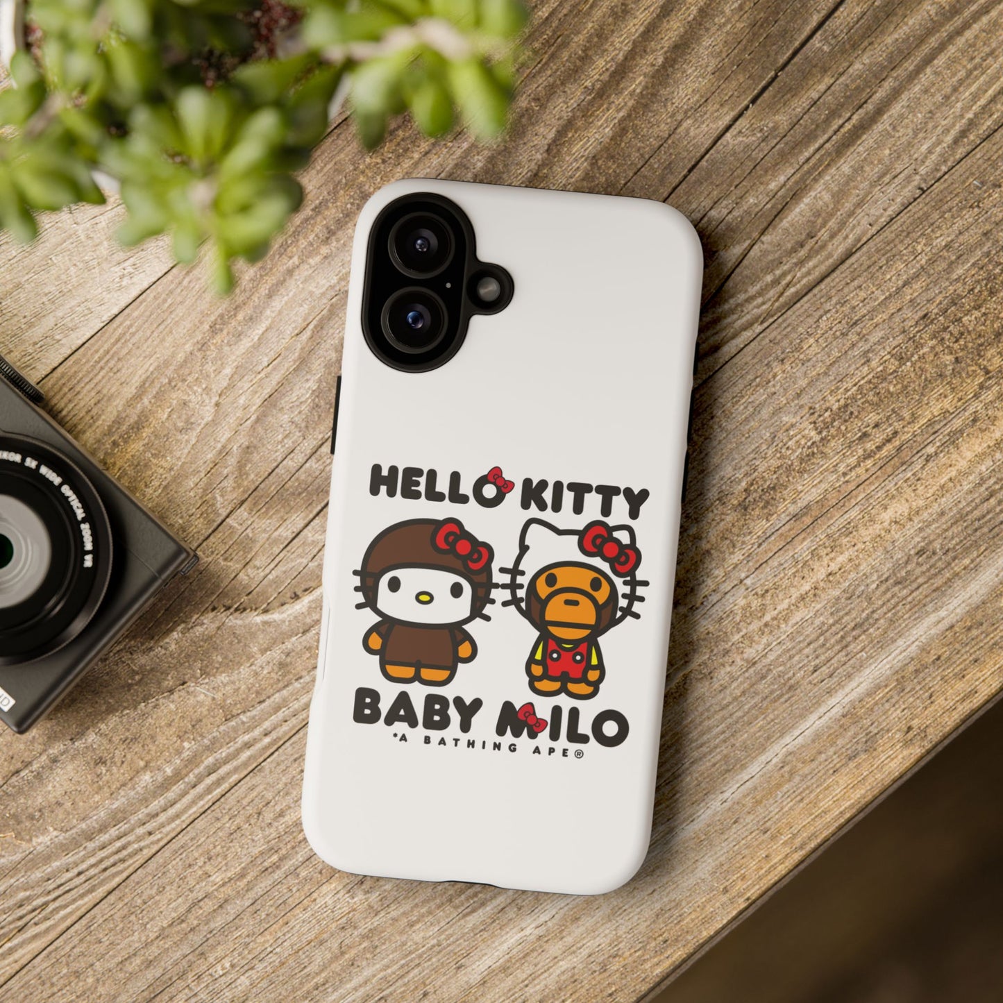 Case Baby Milo X Hello Kitty Face Change Custom For Iphone 12 - 16 Pro Max