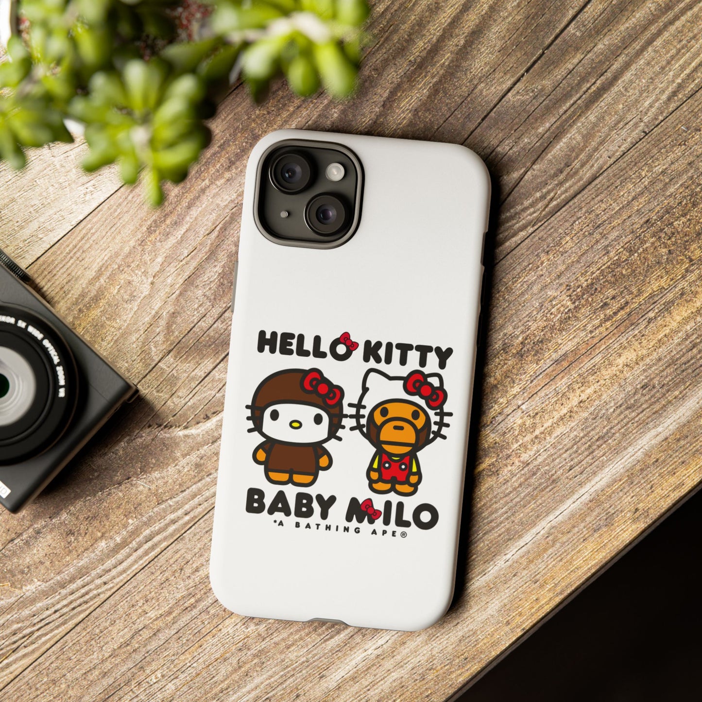 Case Baby Milo X Hello Kitty Face Change Custom For Iphone 12 - 16 Pro Max