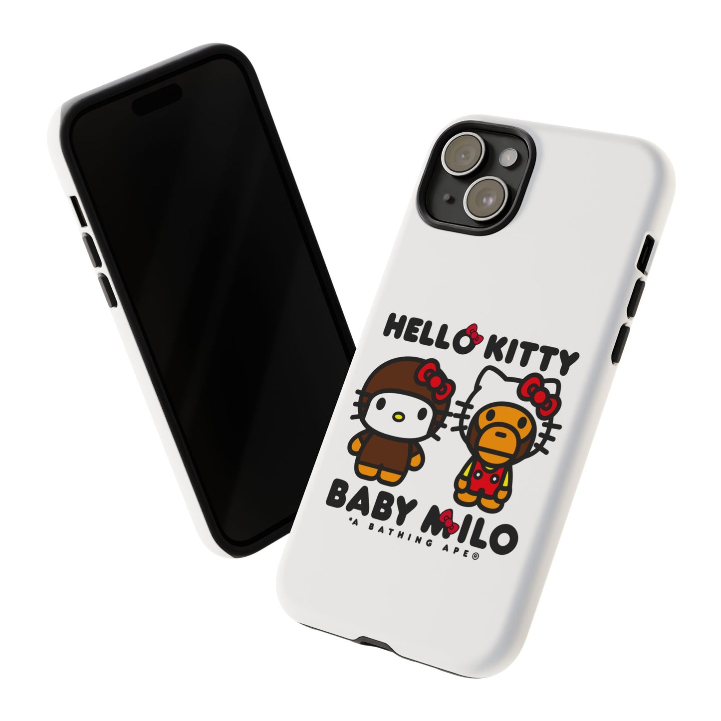 Case Baby Milo X Hello Kitty Face Change Custom For Iphone 12 - 16 Pro Max