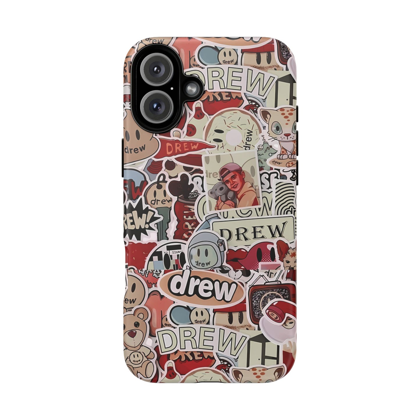 Case Drew Full Sticker Custom For Iphone 12 - 16 Pro Max