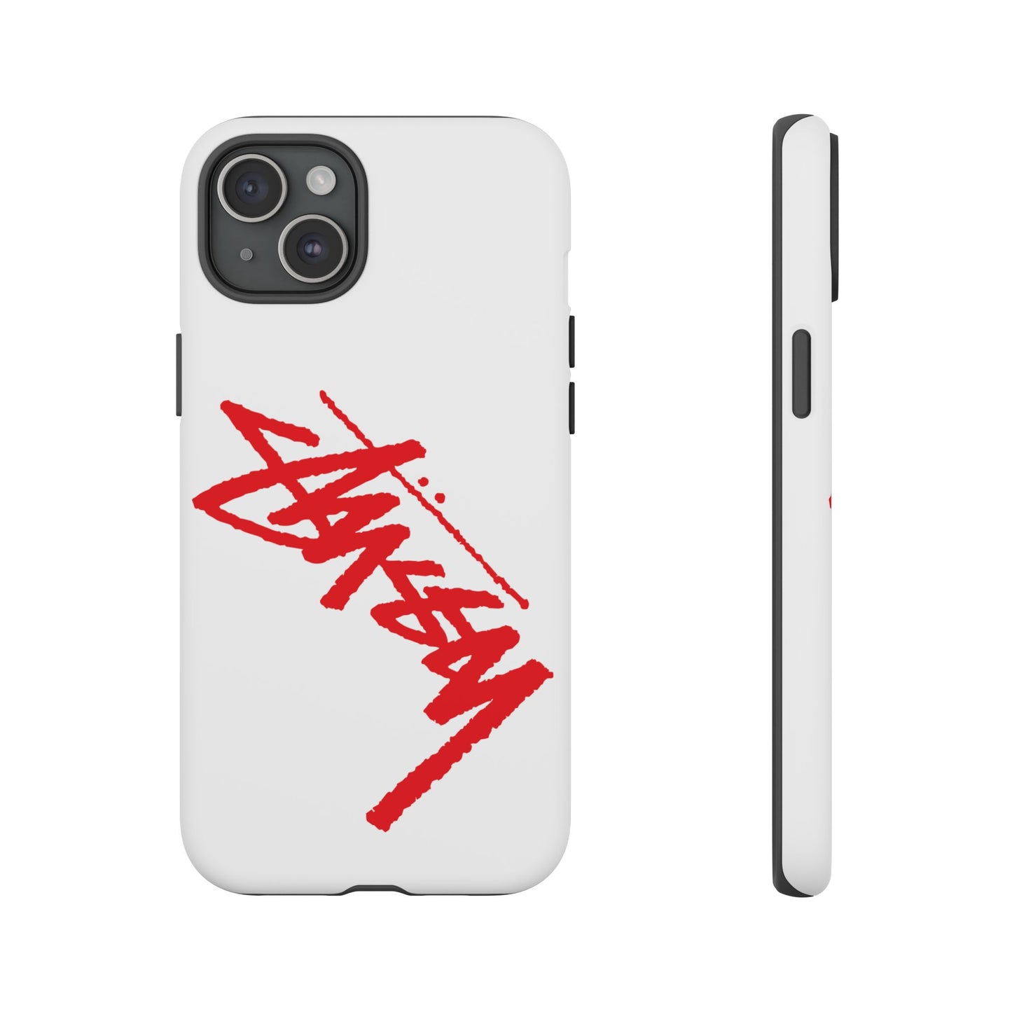 Case Stussy Red Basic Custom For Iphone 12 - 16 Pro Max