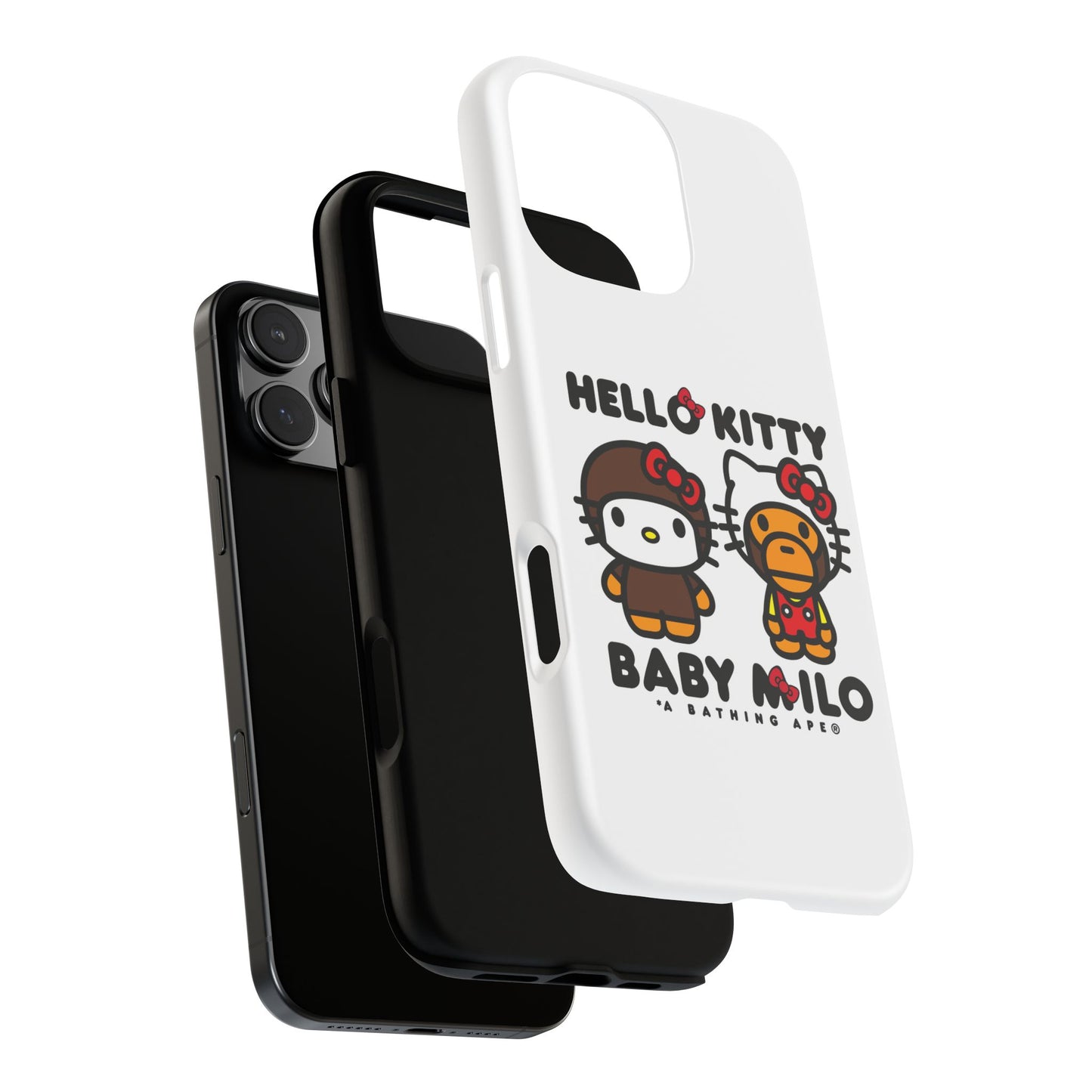 Case Baby Milo X Hello Kitty Face Change Custom For Iphone 12 - 16 Pro Max