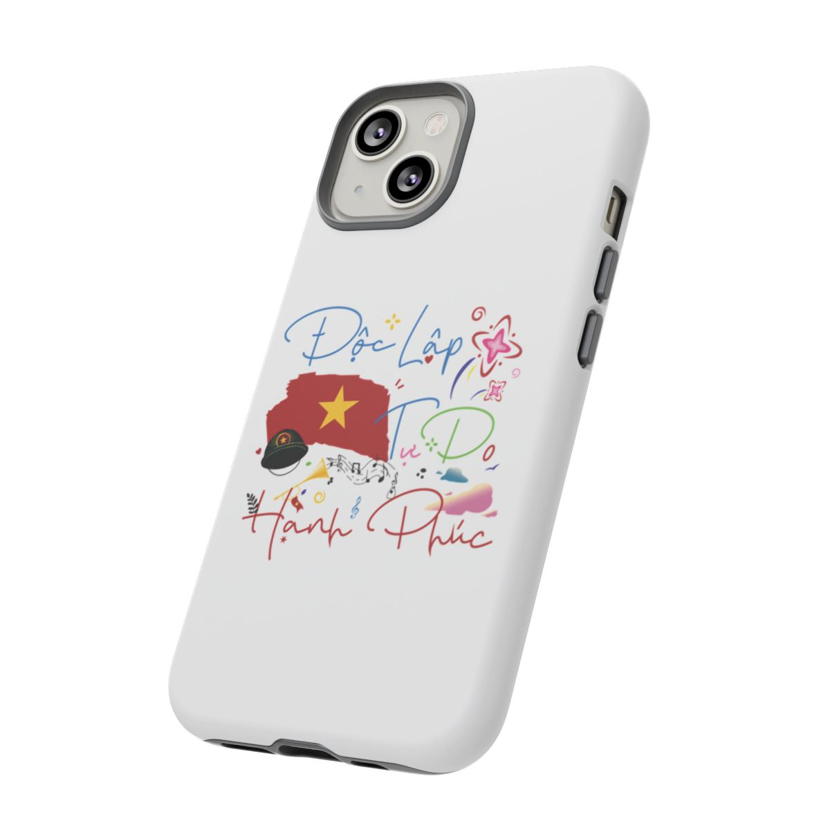 Case Doc Lap Tu Do Hanh Phuc Custom For Iphone 12 - 16 Pro Max