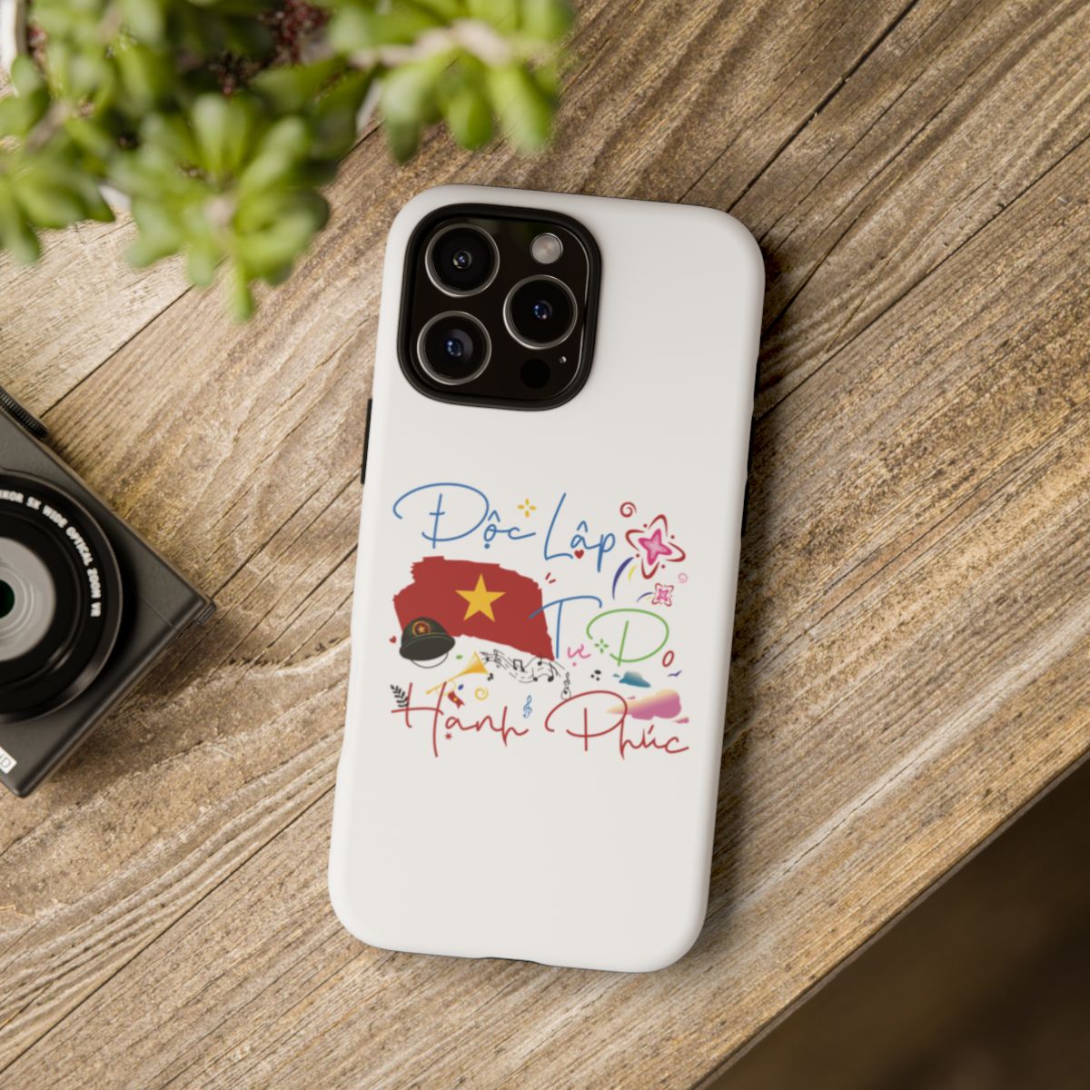Case Doc Lap Tu Do Hanh Phuc Custom For Iphone 12 - 16 Pro Max