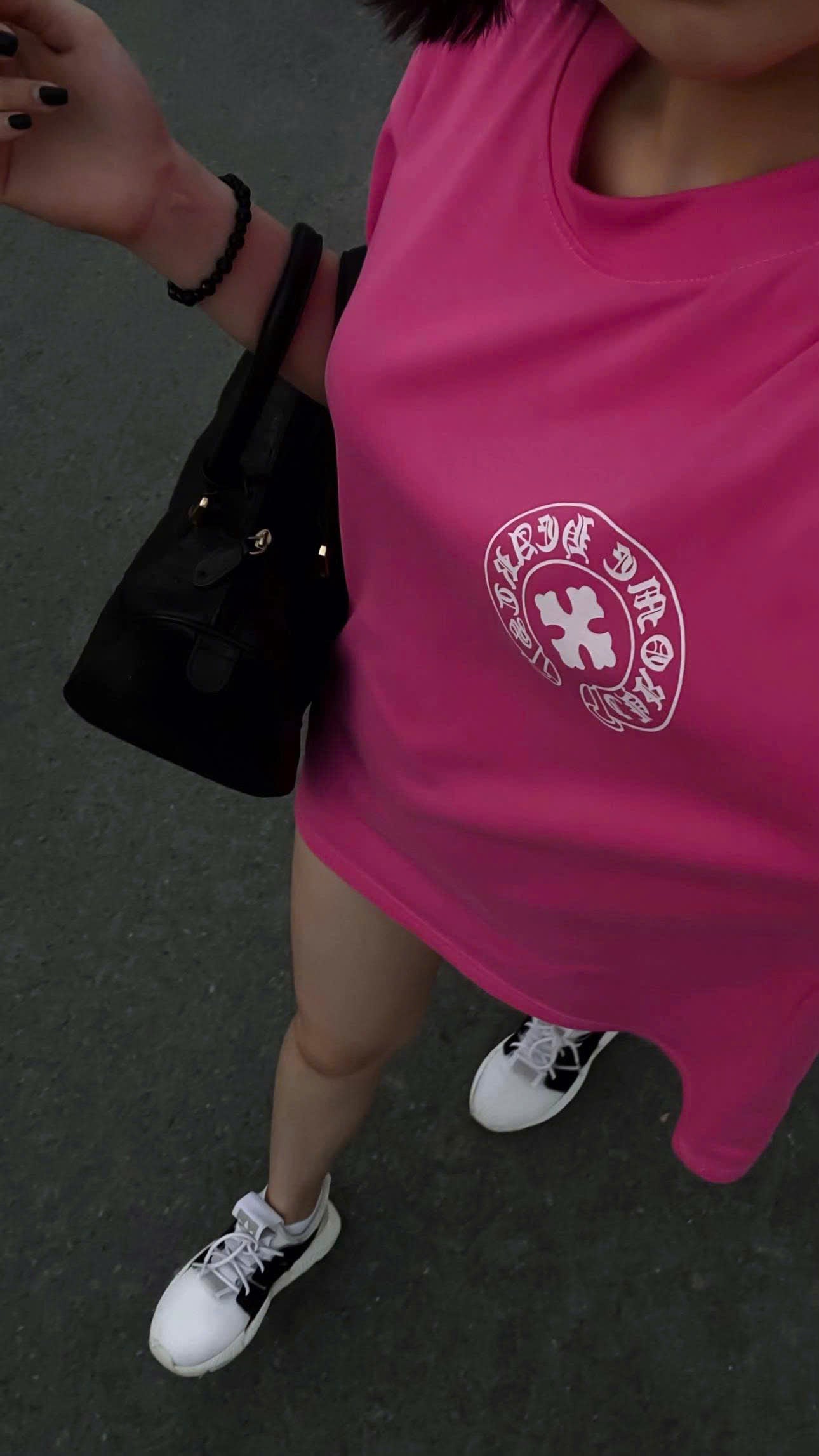 High Quality T Shirt Style Chrome Pink Fashion Streetwear Clothing Hearths - Fast and Free Shipping