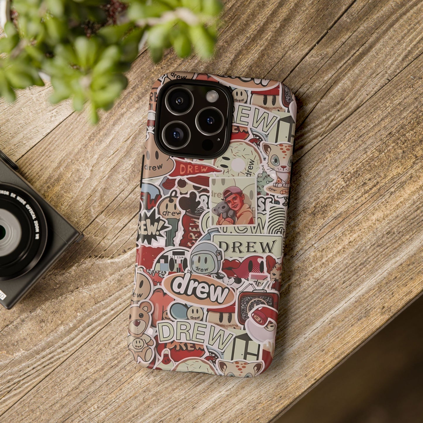 Case Drew Full Sticker Custom For Iphone 12 - 16 Pro Max
