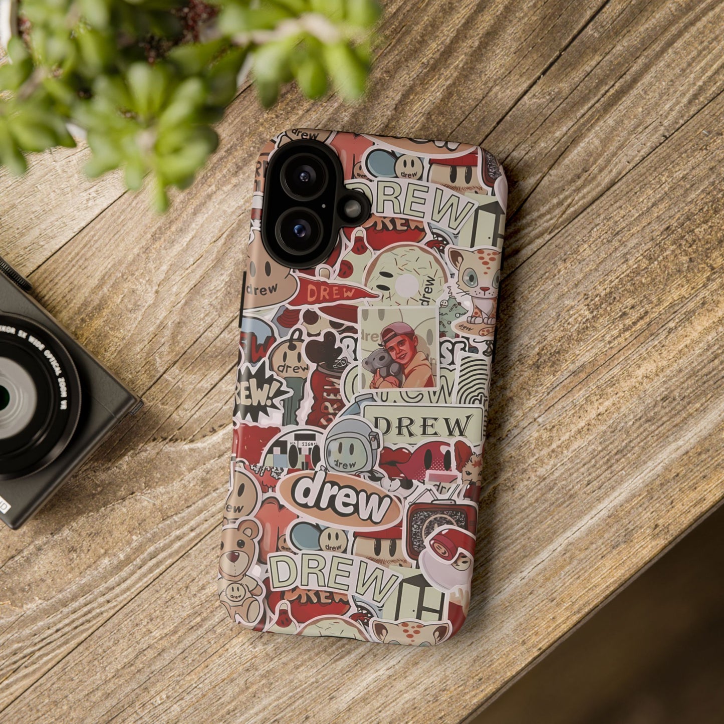 Case Drew Full Sticker Custom For Iphone 12 - 16 Pro Max