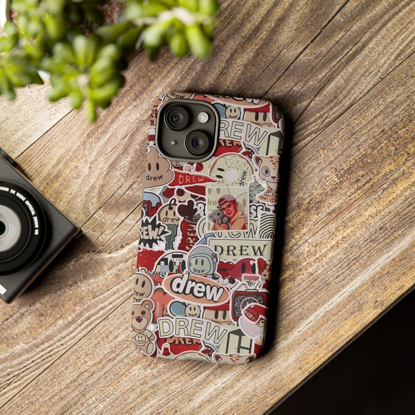 Case Drew Full Sticker Custom For Iphone 12 - 16 Pro Max
