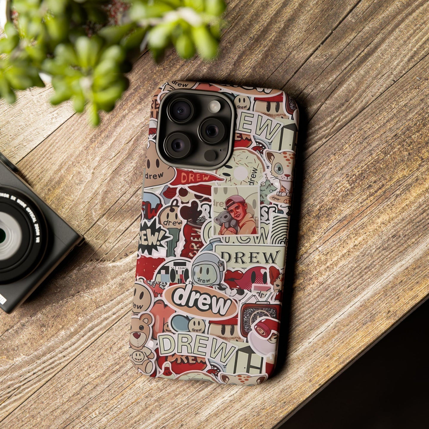 Case Drew Full Sticker Custom For Iphone 12 - 16 Pro Max