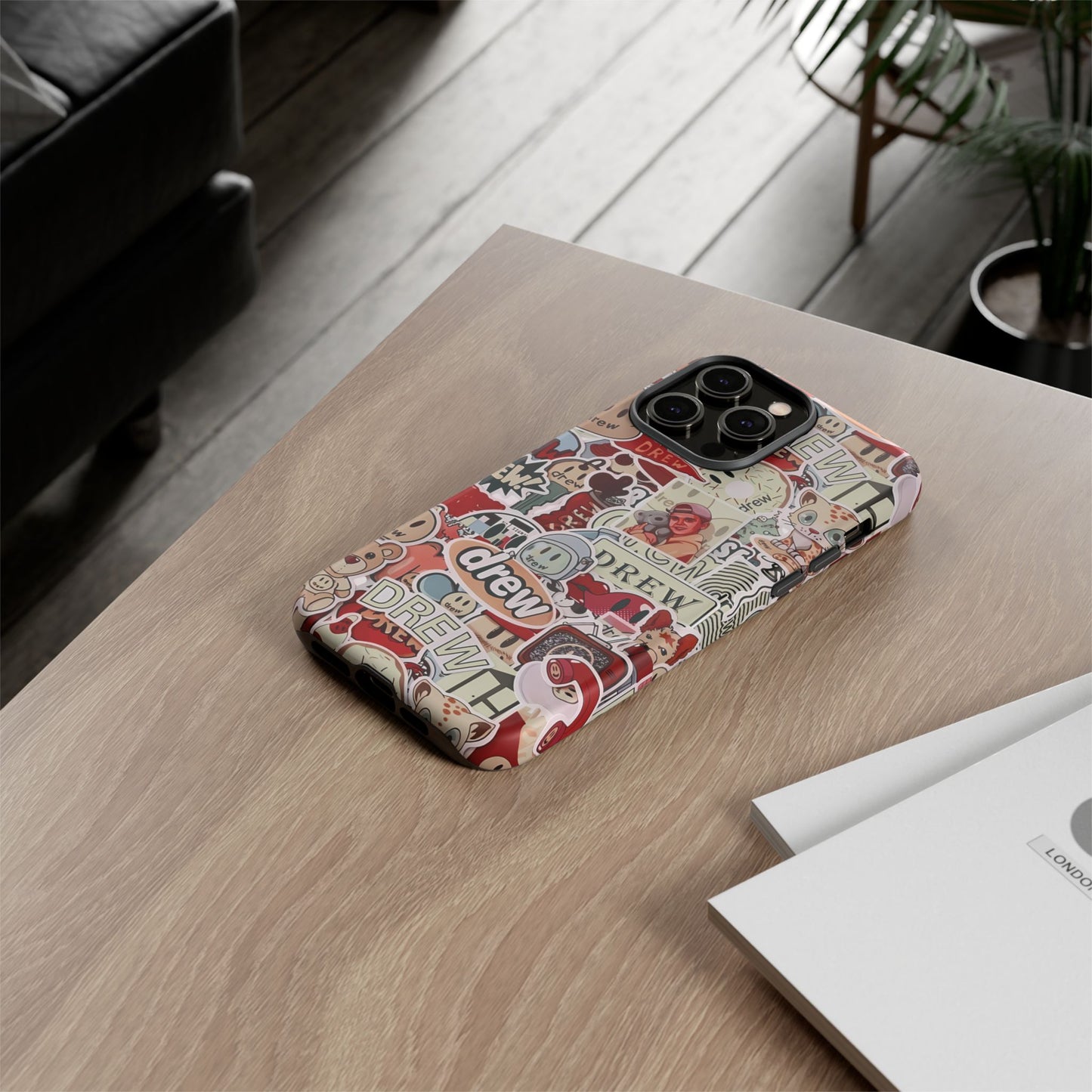 Case Drew Full Sticker Custom For Iphone 12 - 16 Pro Max