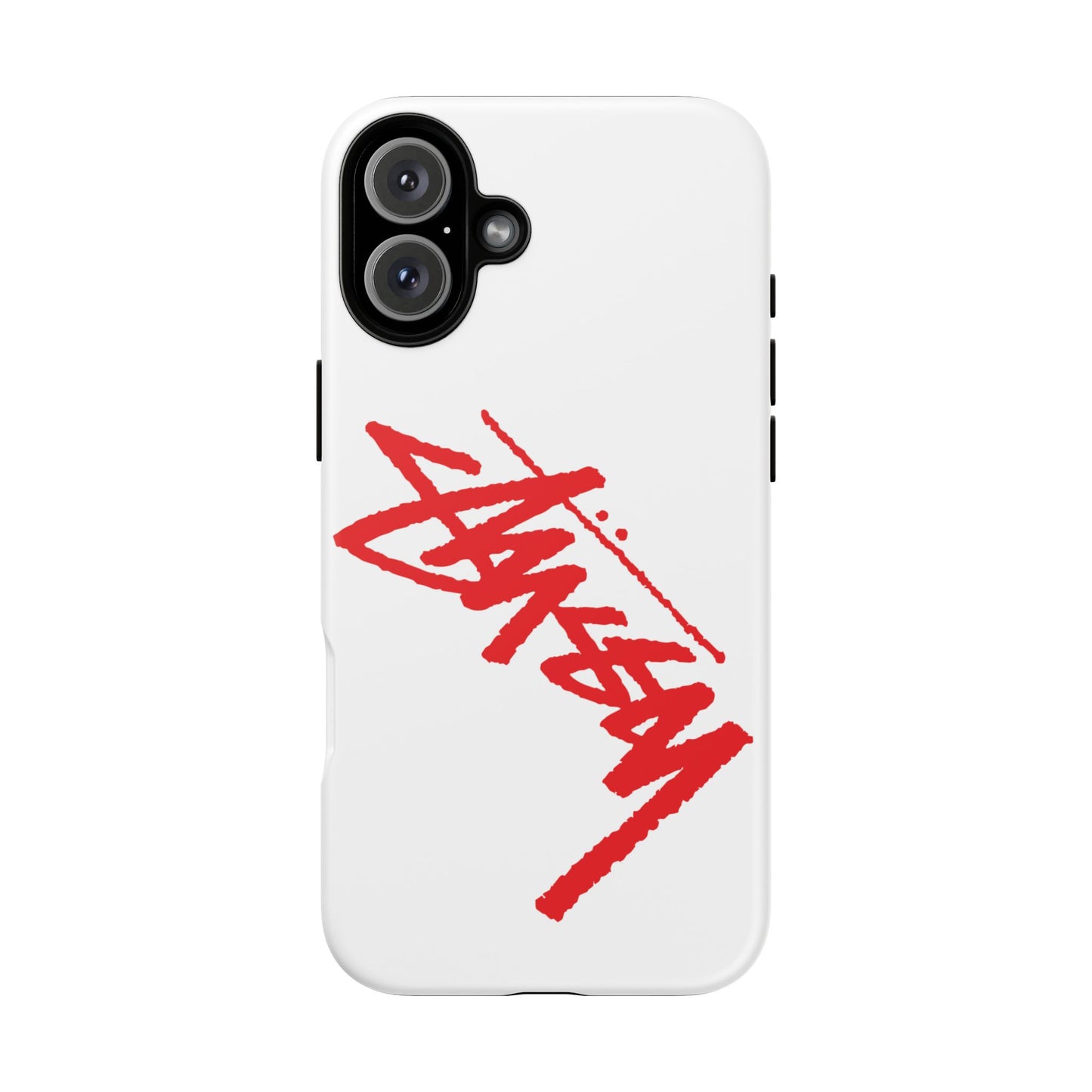 Case Stussy Red Basic Custom For Iphone 12 - 16 Pro Max
