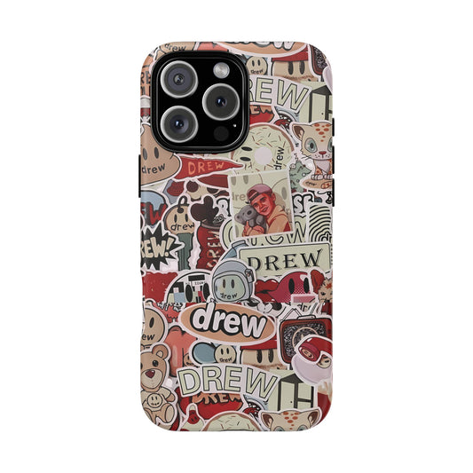 Case Drew Full Sticker Custom For Iphone 12 - 16 Pro Max