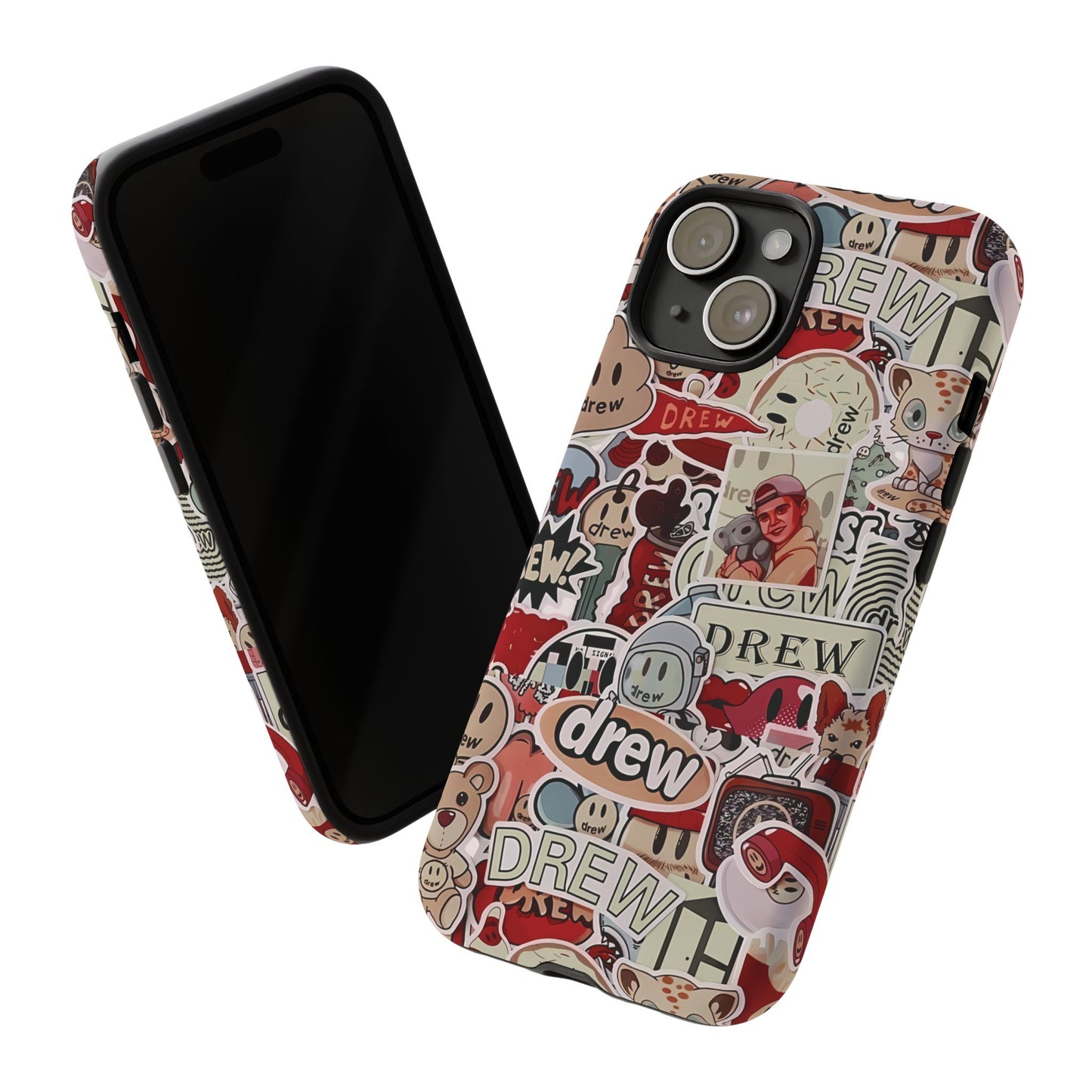 Case Drew Full Sticker Custom For Iphone 12 - 16 Pro Max