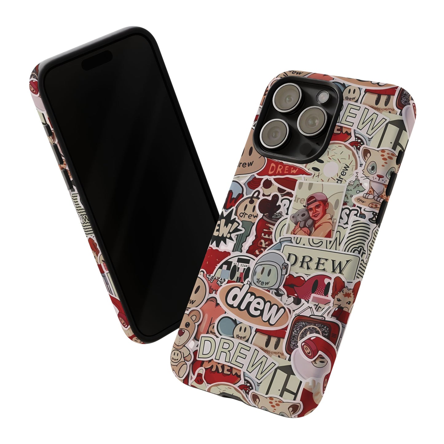 Case Drew Full Sticker Custom For Iphone 12 - 16 Pro Max