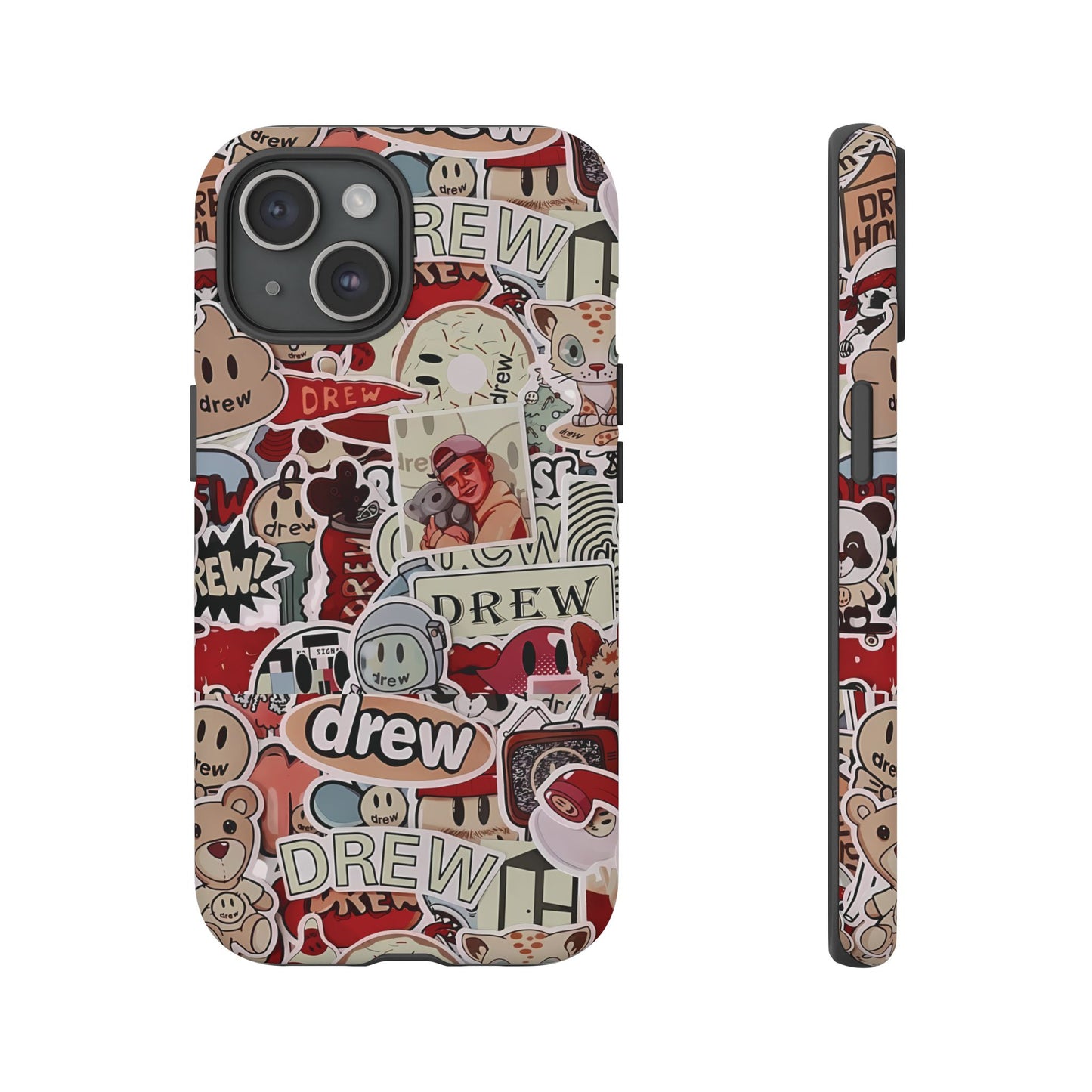 Case Drew Full Sticker Custom For Iphone 12 - 16 Pro Max