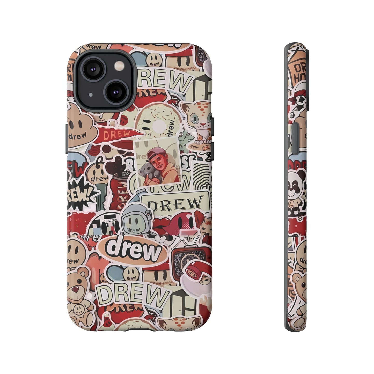 Case Drew Full Sticker Custom For Iphone 12 - 16 Pro Max