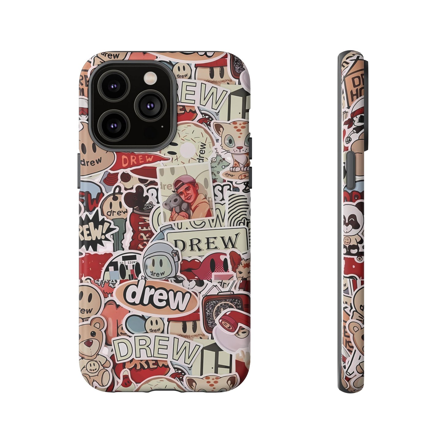 Case Drew Full Sticker Custom For Iphone 12 - 16 Pro Max